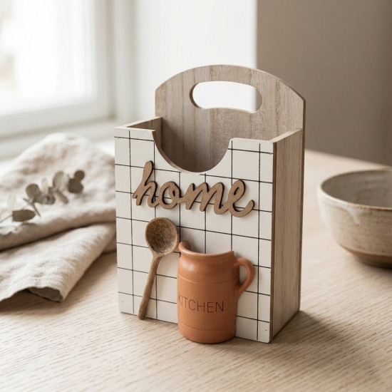 Wooden Utensil Holder